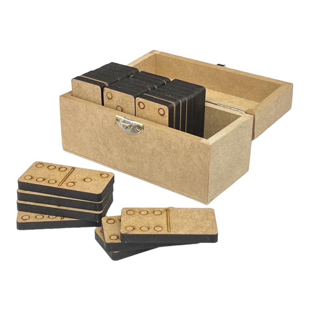 DOMINO - DOMINO (レコード) MDF na Web - cod: 3365 - Jogo De Dominó 13,5x6x7