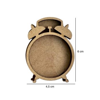 Aplique Shaker Box Relógio 6x4,5