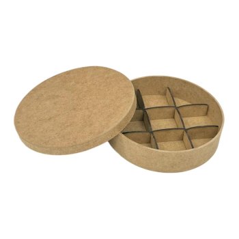 Caixa Redonda Para 9 Doces Pequena 16x16x4