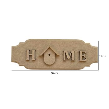 Placa Home Casinha 30x11