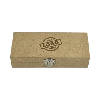 Caixa Para Caneta Com Elástico COM GRAVAÇÃO 17x7x4,5