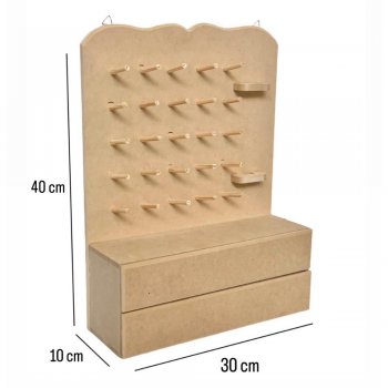 Porta Linhas De Costura Com 2 Gaveta 30X10X40