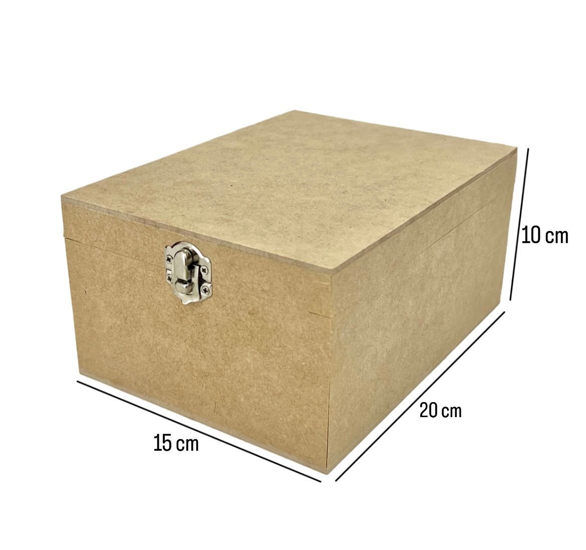 MDF na Web - cod: 2185 - Caixa Retangular Com Dobradiça 