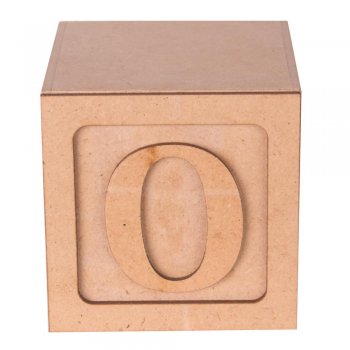 Cubo Letra "O" 8X8X8