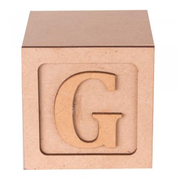 Cubo Letra "G" 8X8X8